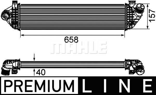 CI198000P Mahle / Knecht Интеркулер