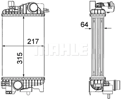 CI263000P Mahle / Knecht Интеркулер