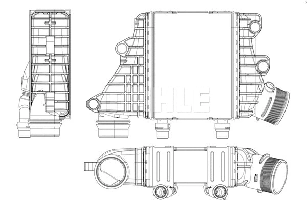 CI412000P Mahle / Knecht Интеркулер