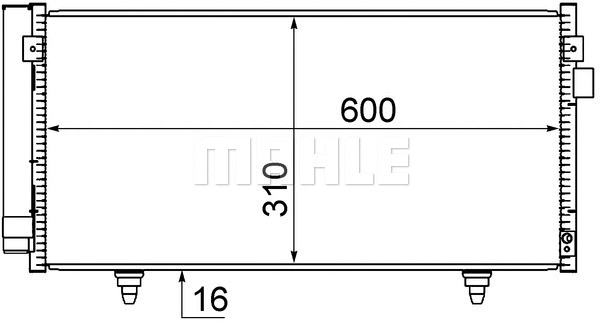 AC718000S Mahle / Knecht Радиатор кондиционера