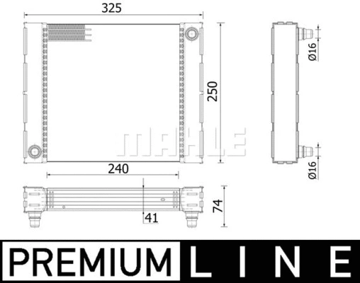 CR940000P Mahle / Knecht Радиатор двигателя