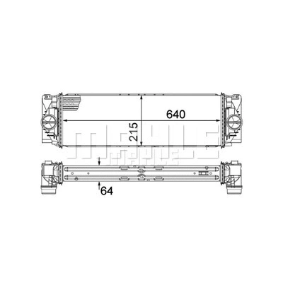 CI368000P Mahle / Knecht Интеркулер