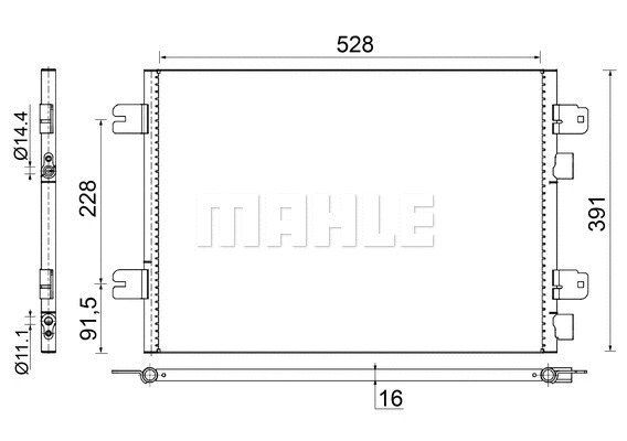 AC691000S Mahle / Knecht Радиатор кондиционера
