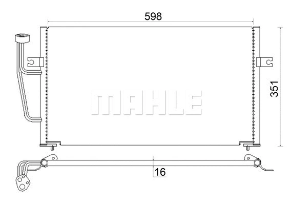 AC193000S Mahle / Knecht Радиатор кондиционера