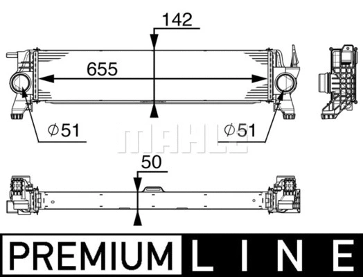 CI153000P Mahle / Knecht Интеркулер