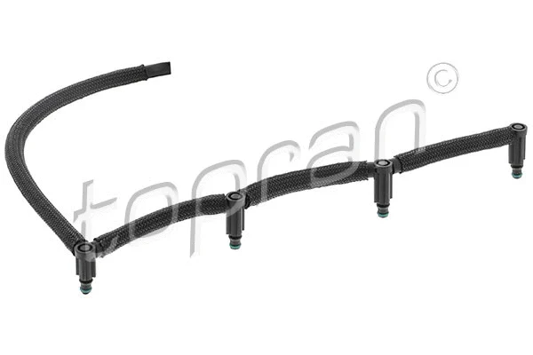 724071 TOPRAN Трубка переливу палива (довжина 2 510мм) VOLVO C30, S40 II, S80 II, V50, V70 III  CITROEN BERLINGO, C3 I, C4, C4 GRAND PICASSO I, C4 I, C4 PICASSO I, C5 II, JUMPY II, XSARA PICASSO 1.6D 10.03-