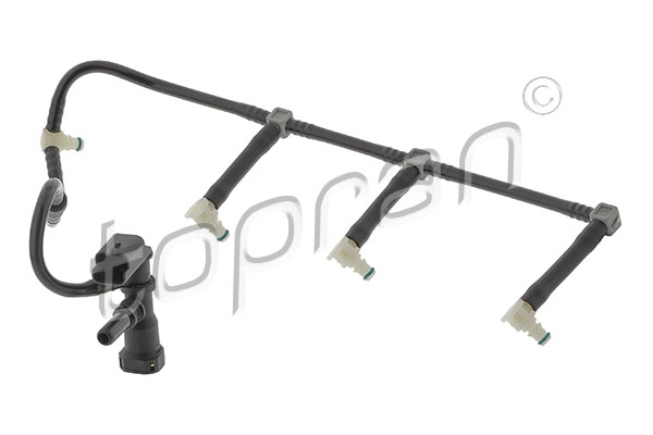 702544 TOPRAN Трубка переливу палива (довжина 2 280мм) RENAULT CLIO III, FLUENCE, GRAND SCENIC II, GRAND SCENIC III, KANGOO BE BOP, KANGOO EXPRESS, KANGOO II, LAGUNA III, MEGANE, MEGANE II 1.5D 10.03-