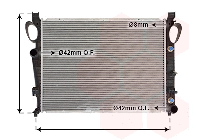 30002311 VAN WEZEL Радиатор двигателя