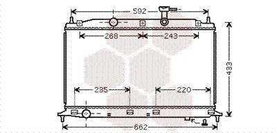 82002188 VAN WEZEL Радиатор двигателя