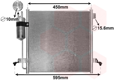32005218 VAN WEZEL Радиатор кондиционера