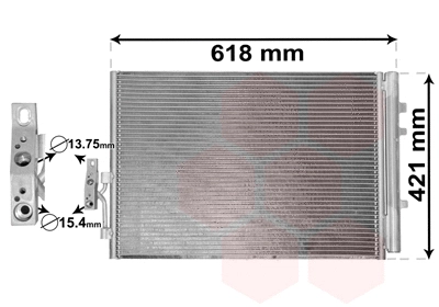 06005481 VAN WEZEL Радиатор кондиционера