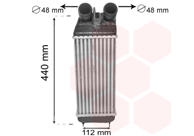 40004361 VAN WEZEL Интеркулер