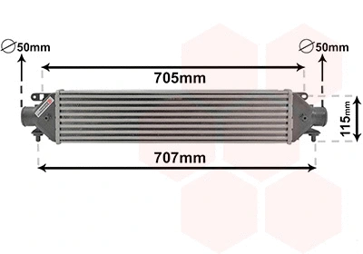 17004321 VAN WEZEL Интеркулер