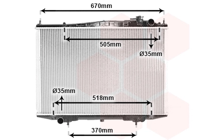 13002266 VAN WEZEL Радиатор двигателя