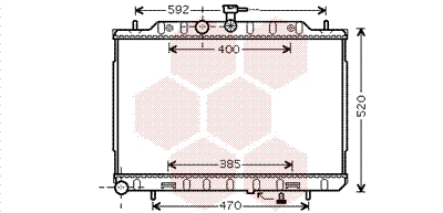 13002293 VAN WEZEL Радиатор двигателя