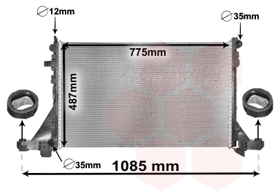 43002560 VAN WEZEL Радиатор двигателя