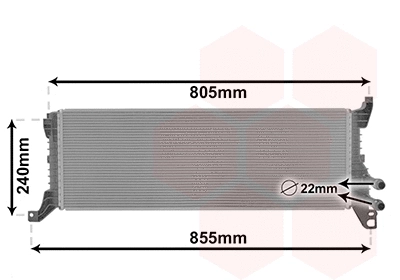 58012723 VAN WEZEL Радиатор двигателя