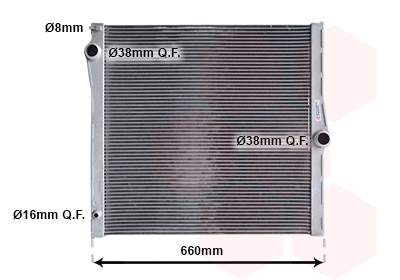 06002436 VAN WEZEL Радиатор двигателя