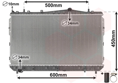 81002073 VAN WEZEL Радиатор двигателя