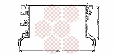 43002415 VAN WEZEL Радиатор двигателя