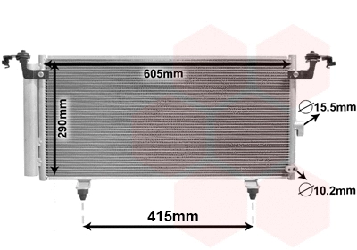 51005084 VAN WEZEL Радиатор кондиционера