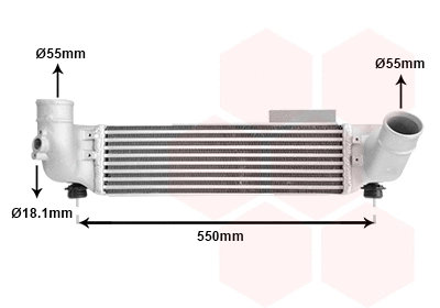 83004209 VAN WEZEL Интеркулер