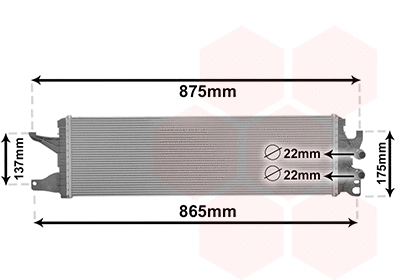 58012722 VAN WEZEL Радиатор двигателя