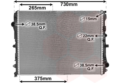 30002667 VAN WEZEL Радиатор двигателя
