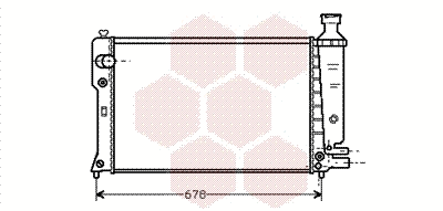 40002097 VAN WEZEL Радиатор двигателя