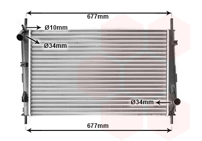 18002335 VAN WEZEL Радиатор двигателя