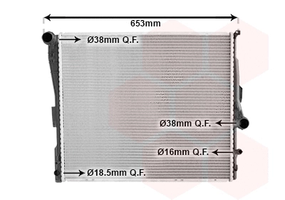 06002343 VAN WEZEL Радиатор двигателя