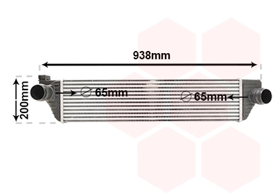 43004498 VAN WEZEL Интеркулер