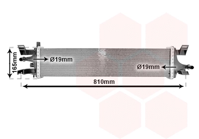 18012718 VAN WEZEL Радиатор двигателя