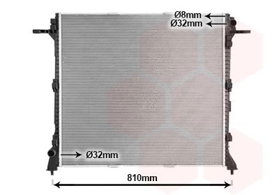 58012730 VAN WEZEL Радиатор двигателя