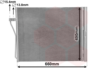 06005371 VAN WEZEL Радиатор кондиционера