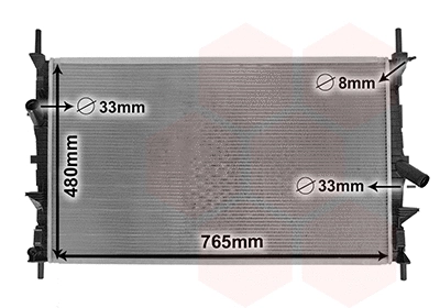 18012706 VAN WEZEL Радиатор двигателя