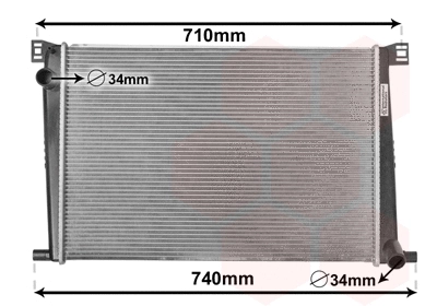 06002356 VAN WEZEL Радиатор двигателя