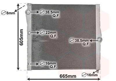 06012708 VAN WEZEL Радиатор двигателя