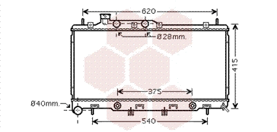 51002069 VAN WEZEL Радиатор двигателя