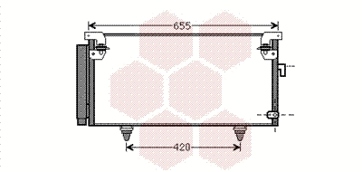51005073 VAN WEZEL Радиатор кондиционера
