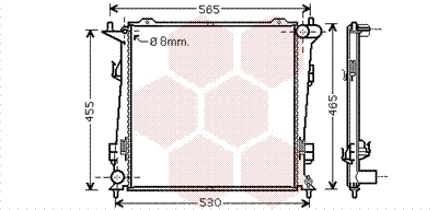 83002098 VAN WEZEL Радиатор двигателя