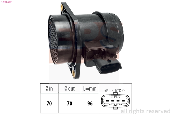 1991537 EPS EPS SUZUKI витратомір повітря SX4, Vitara, 1,6 13-