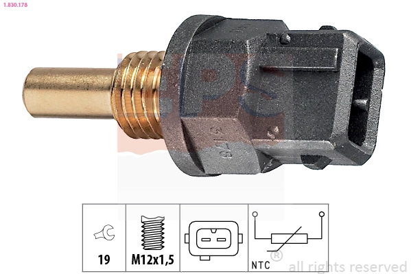 1830178 EPS EPS BMW Датчик температуры воды 320I,520I 90-