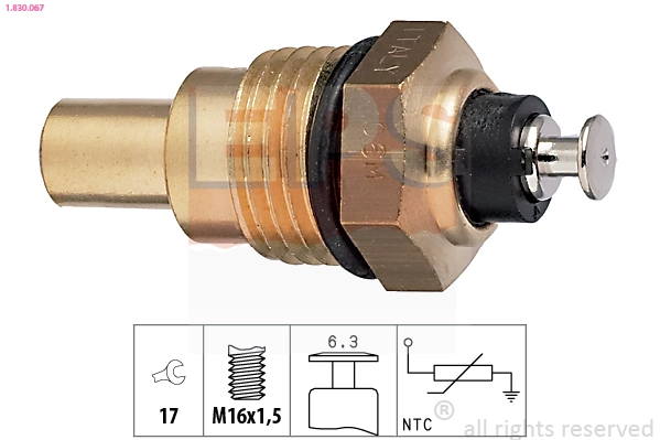 1830067 EPS EPS OPEL датчик температури води Monterey 3,0DTI/3,1TD