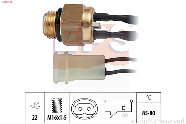 1850217 EPS EPS MITSUBISHI датчик включення вентилятора радіатора Colt III,IV,Lancer IV,V