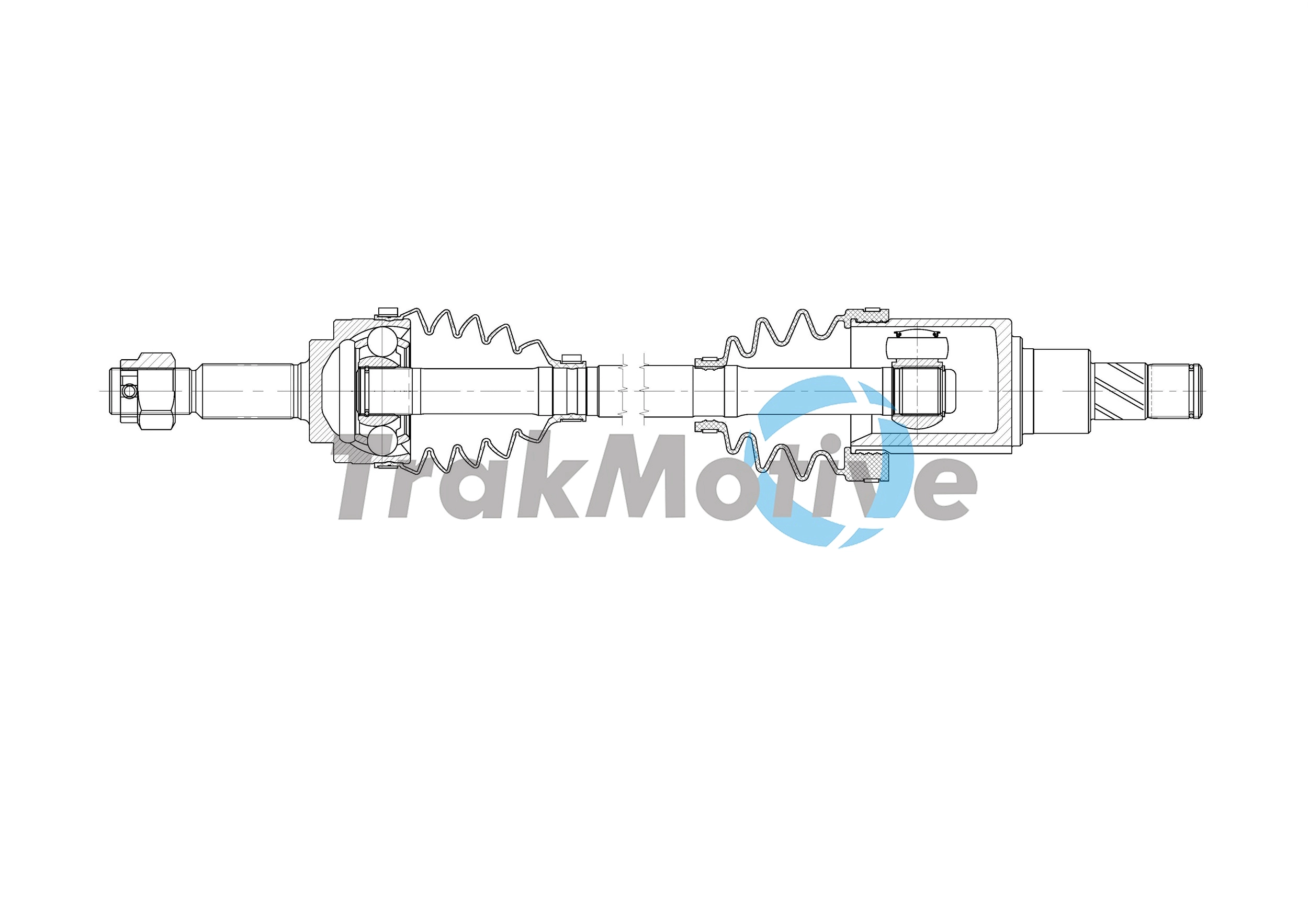 302012 TrakMotive TRAKMOTIVE NISSAN Напіввісь передн. прав. MICRA IV (K13K, K13KK) 1.2 10-15