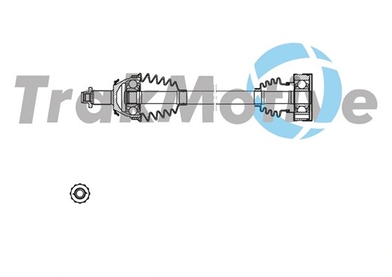 301730 TrakMotive TRAKMOTIVE SEAT піввісь прав. L=765,5mm, L2=779mm 36 зуб. IBIZA IV SC 1.4 08-15, IBIZA IV ST 1.4 10-15, SKODA RAPID 1.2 12-15, VW POLO V 1.4 09-14