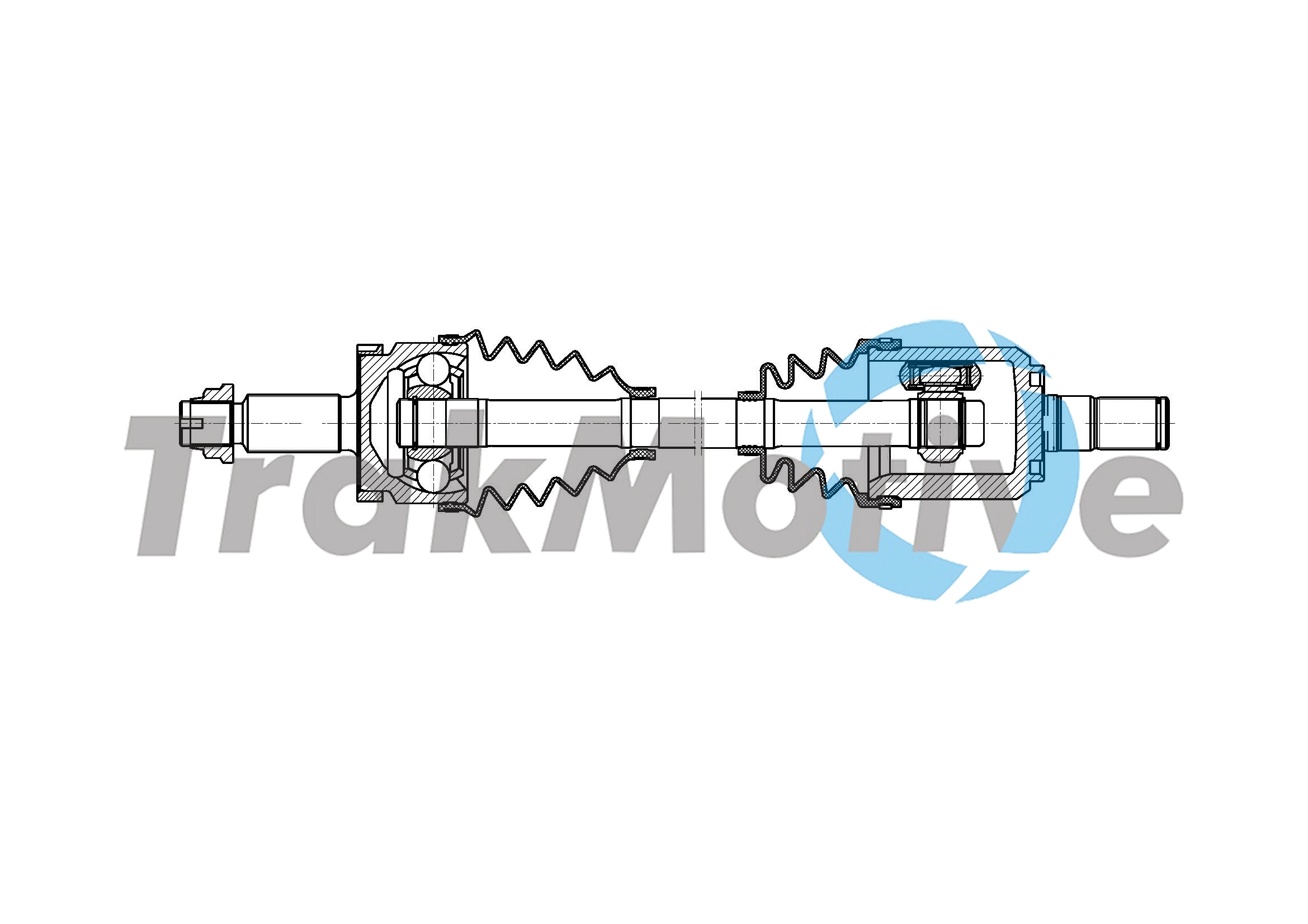 301921 TrakMotive TRAKMOTIVE HYUNDAI Напіввісь передн. прав. TUCSON (TL, TLE) 1.6 GDi 15-20