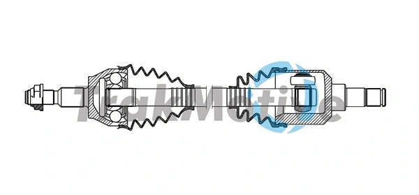 301697 TrakMotive TRAKMOTIVE FORD піввісь ліва L=687,5mm, L2=637mm, 27/26зуб. FOCUS III 1.6, GRAND C-MAX 10-