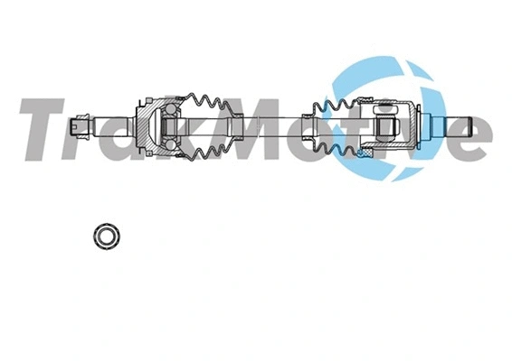301732 TrakMotive TRAKMOTIVE HYUNDAI піввісь лів. з ABS L=597mm, L2=639,5mm 24/25 зуб. i10 I 1.2 11-13